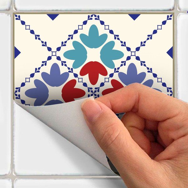 Sada 60 samolepiek na stenu Ambiance Azulejos Milonga, 15 × 15 cm-image-1