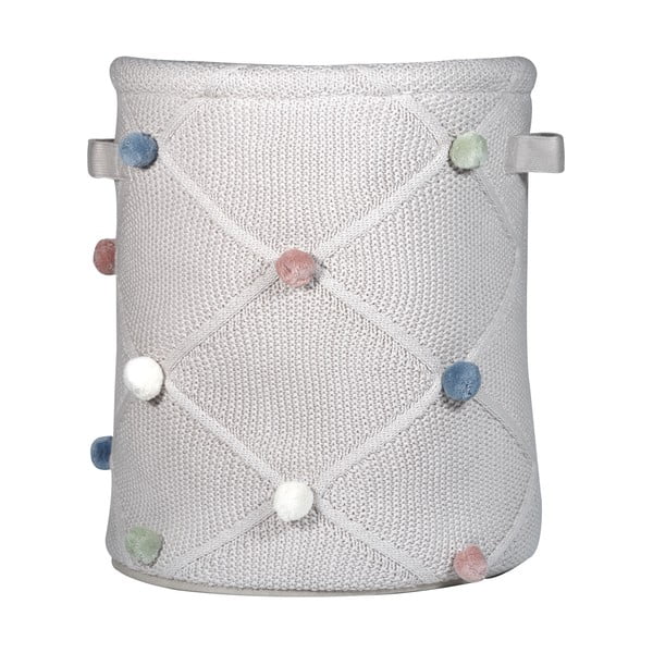 Svetlohnedý látkový detský kôš na hračky ø 30x35 cm Taupe – Kindsgut