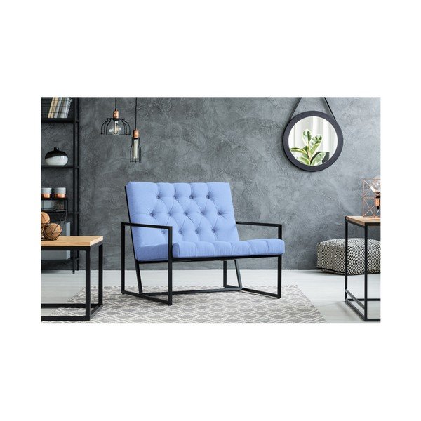 Svetlomodré kreslo Mazzini Sofas Aster-image-4