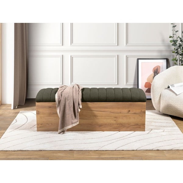 Lavica v zelenej a prírodnej farbe Oceane – Bobochic Paris-image-1