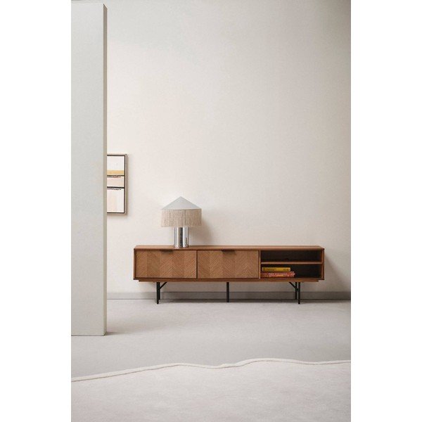 TV stolík v dekore orecha v tmavo prírodnej farbe 180x51x40 cm Duvberg – Jotex-image-1