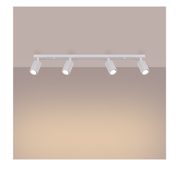 Biele bodové svietidlo 6,5x81 cm Gleam – Sollux-image-2