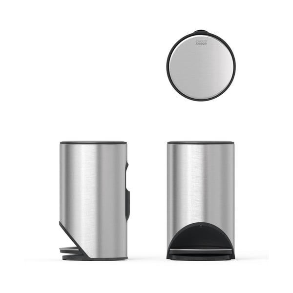 Nášľapný odpadkový kôš z nehrdzavejúcej ocele v lesklo striebornej farbe 10 l Arc – Joseph Joseph-image-3