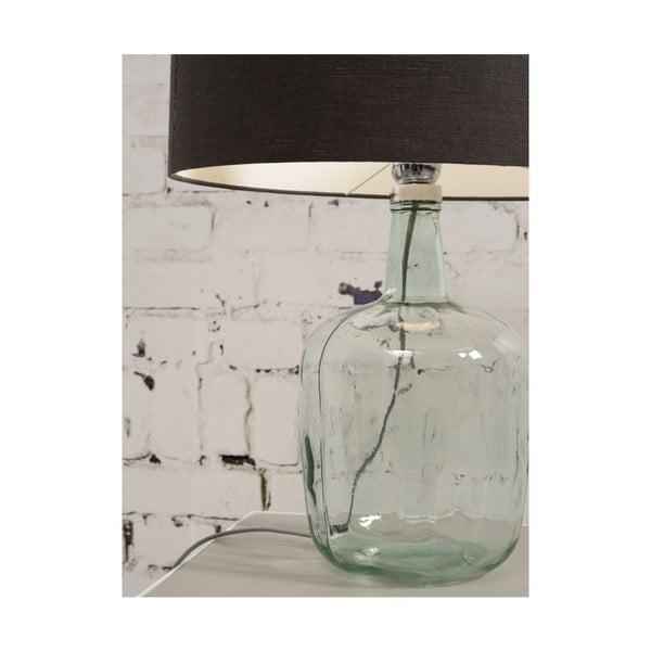 Stolová lampa s béžovým tienidlom a konštrukciou z recyklovaného skla Good&Mojo Murano, ⌀ 30 cm-image-3