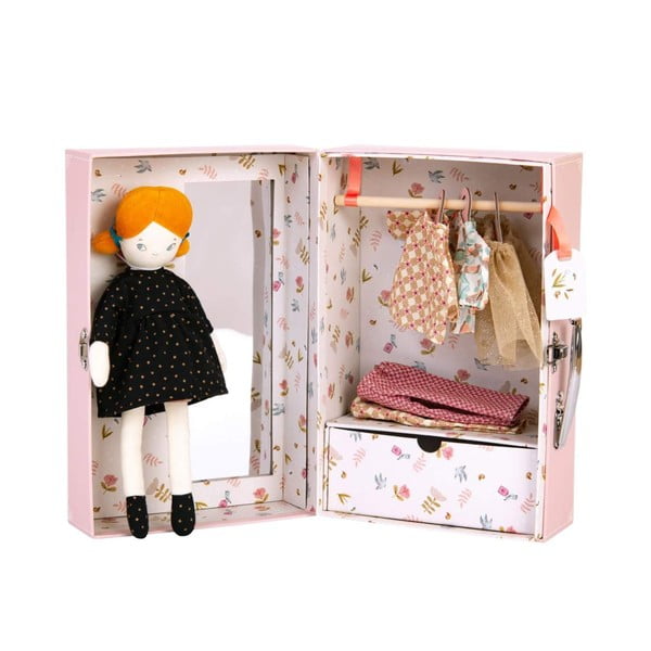 Prezliekacia súprava s bábikou v kufríku Moulin Roty Malá Parížanka