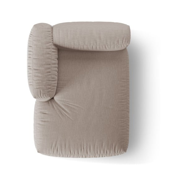 Béžový modul pohovky (ľavý roh) Martina – Micadoni Home-image-3