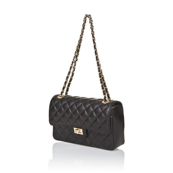 Čierna kožená kabelka Markes Basila-image-3