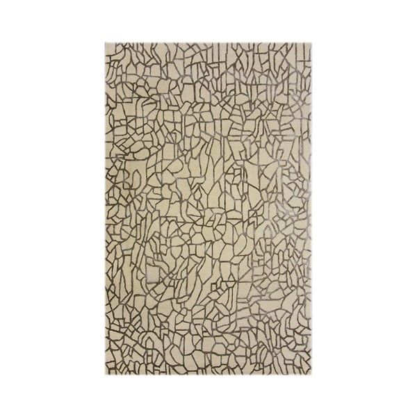 Ručne tkaný koberec Bakero Naomi Cream, 153 × 244 cm