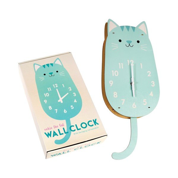 Drevené hodiny Rex London Cookie The Cat-image-4