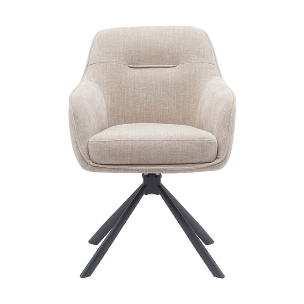 Krémovobiele čalúnené jedálenské kreslá v súprave 2 ks Avola – Unique Furniture-image-1