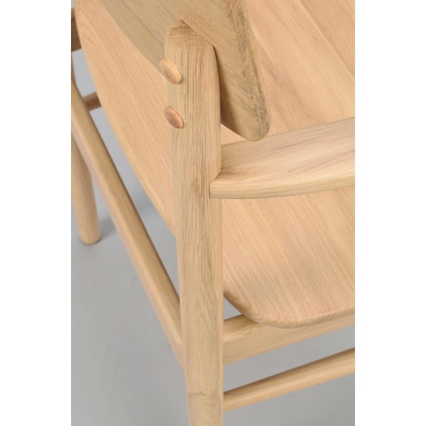 Jedálenská stolička z dubového dreva v prírodnej farbe Maidstone – Rowico-image-4