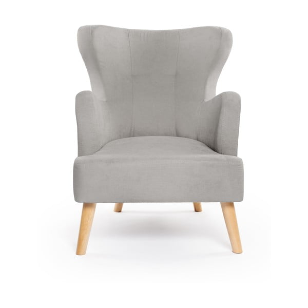 Svetlosivé kreslo ušiak Noemye – Bonami Selection-image-2