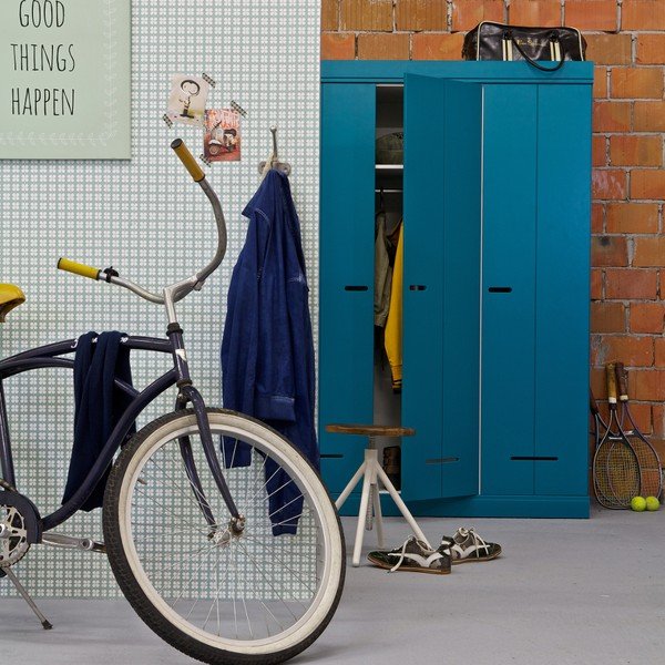 Dvojdverová skriňa Locker, petrol-image-1