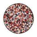 Červeno-sivý prateľný okrúhly koberec ø 100 cm Ignite – Mila Home