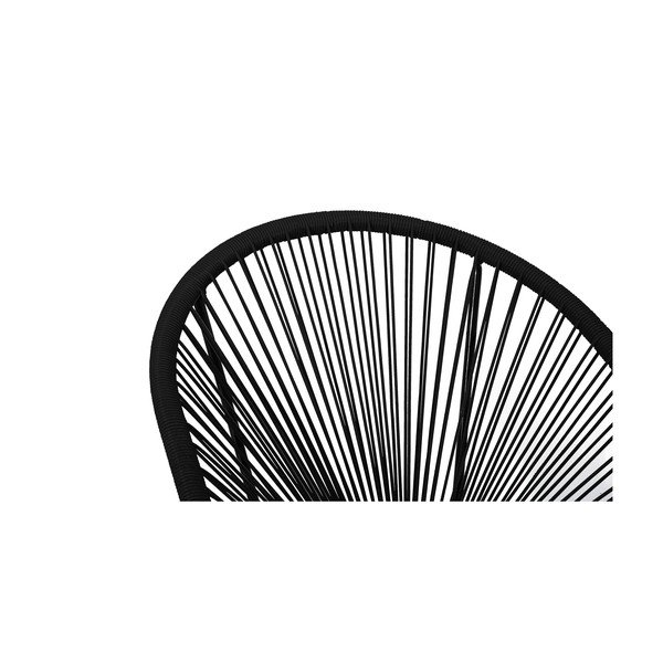 Čierne záhradné kreslo z umelého ratanu Bonami Selection New Avocado-image-4