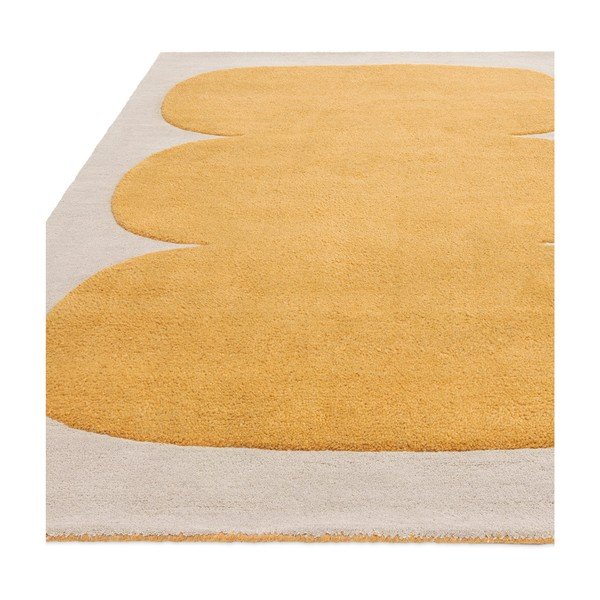 Okrovožltý ručne tkaný vlnený koberec 120x170 cm Canvas – Asiatic Carpets-image-4