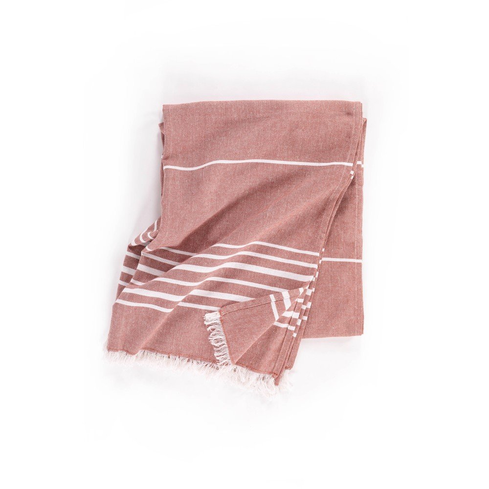 E-shop Bavlnená deka v terakotovej farbe 150x200 cm Solene – Tiseco Home Studio