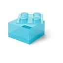 Svetlomodrý plastový detský úložný box 25x25x18 cm – LEGO®