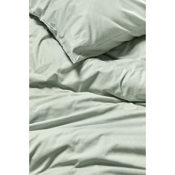 Šalviovozelené obliečky na dvojlôžko zo stonewashed bavlny Bonami Selection, 200 x 200 cm-image-1