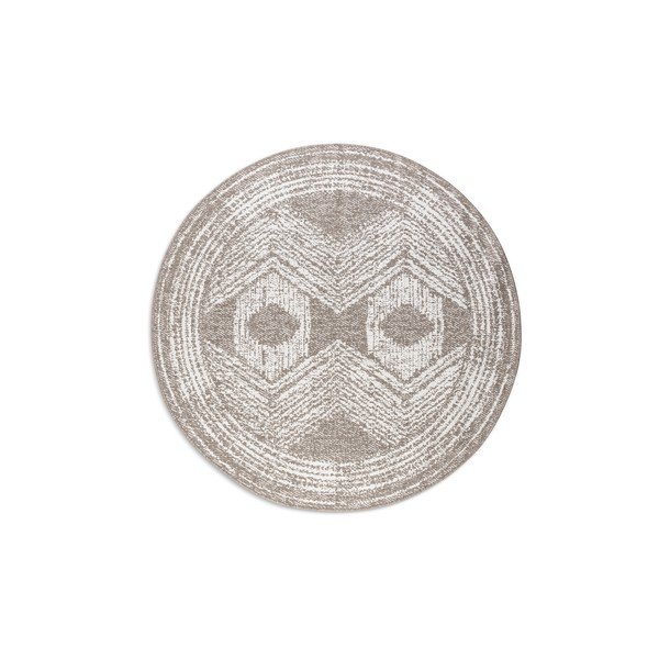 Krémovo-hnedý okrúhly vonkajší koberec ø 100 cm Gemini – Elle Decoration-image-2