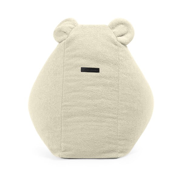 Krémový detský sedací vak z textílie buklé Snug 80 Bear – SLOWDOWN-image-4