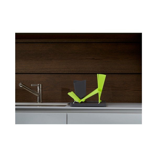 Sivo-zelený odkvapkávač Black Blum Dish Rack-image-1