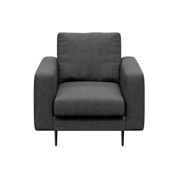Tmavosivé kreslo Devichy Levie Glam-image-2