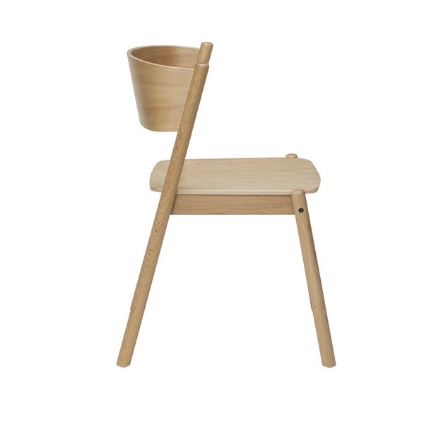 Jedálenské stoličky z dubového dreva Oblique - Hübsch-image-4