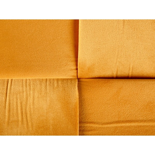 Zamatový taburet v horčicovej farbe Weaved – Leitmotiv-image-3