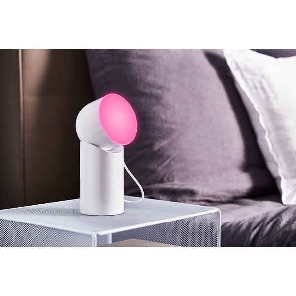 Biela LED stolná lampa (výška 14 cm) Orbe – Lexon-image-3
