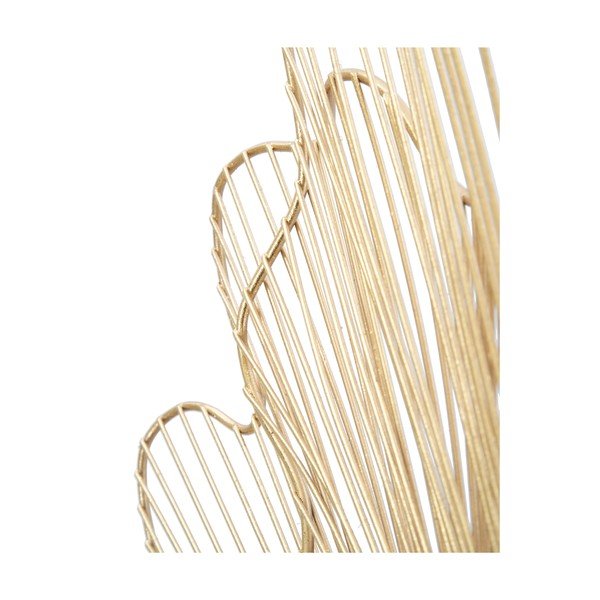 Nástenná dekorácia v zlatej farbe Mauro Ferretti Glam Leaf, 69 × 62 cm-image-2