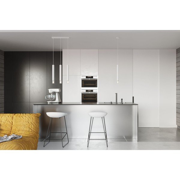 Biele kovové závesné svietidlo ø 8 cm Vittoria – Sollux-image-3