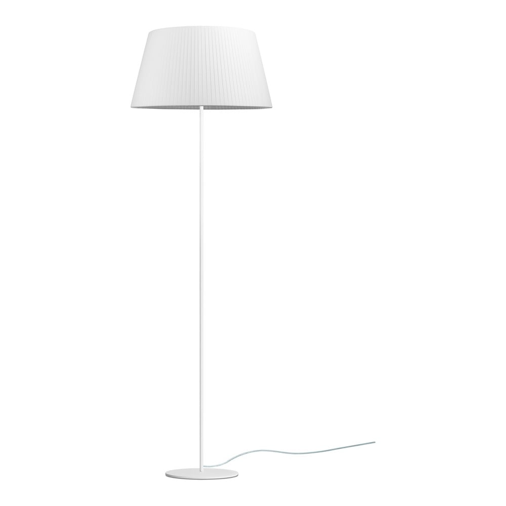 Biela stojacia lampa Sotto Luce Kami, Ø 45 cm