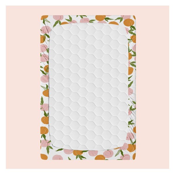 Oranžová/ružová napínacia plachta 200x200 cm Peach fruits – Aware-image-4