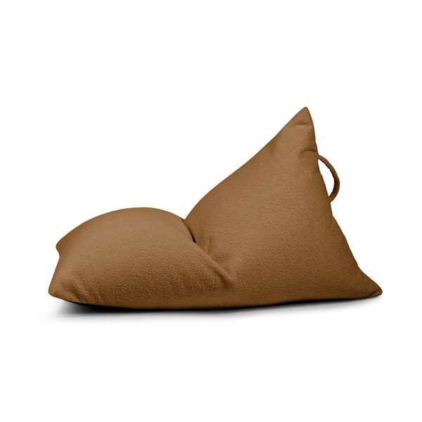 Hnedý detský sedací vak z textílie buklé Razzy – SLOWDOWN