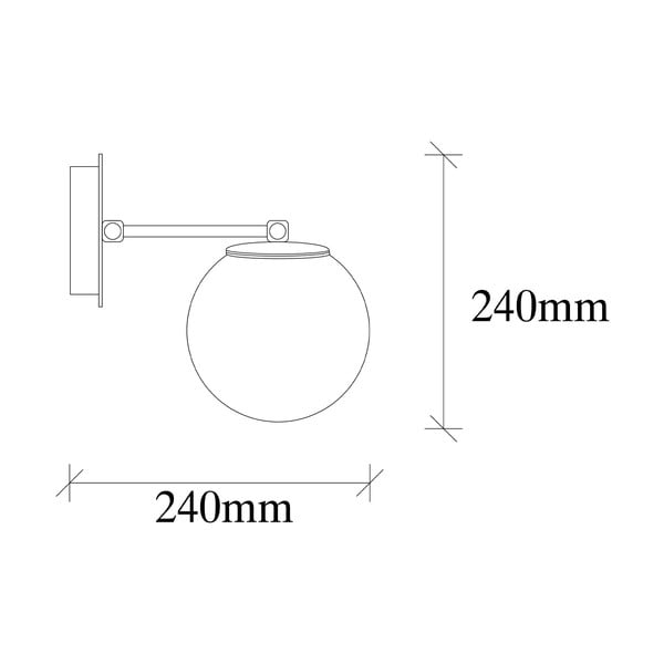 Čierno-biele nástenné svietidlo Opviq lights My Legend-image-3