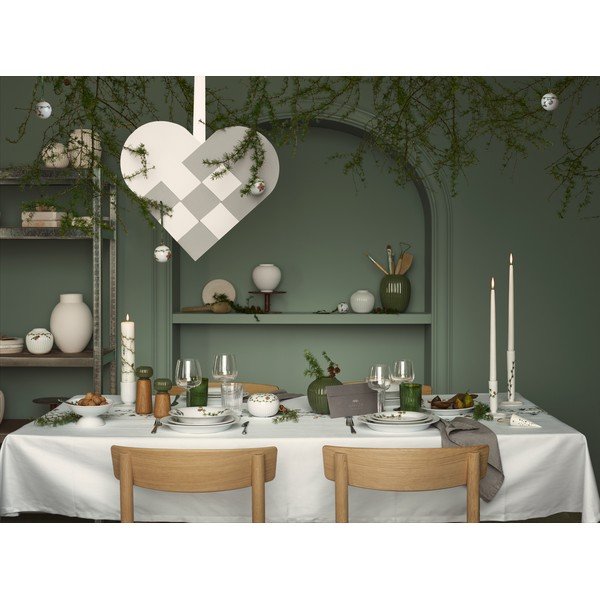 Biela porcelánová závesná vianočná ozdoba Kähler Design Hammershøi-image-1