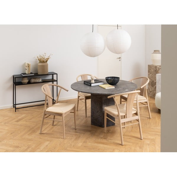 Čierny konzolový stolík so železným nohami Actona Newcastle-image-3