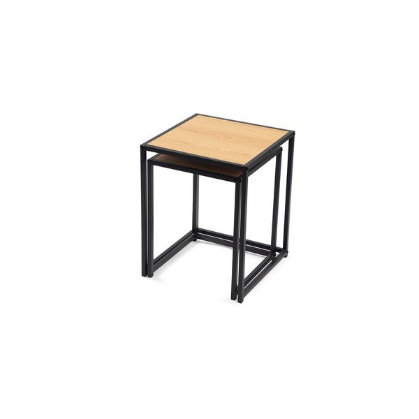 Odkladacie stolíky v súprave 2 ks v dekore duba 38x38 cm Noah – Bonami Essentials-image-3