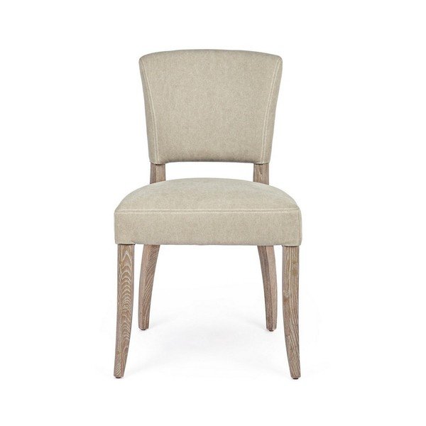 Béžová čalúnená jedálenská stolička Maratriz – Bizzotto-image-2