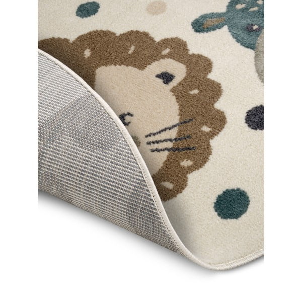 Béžový detský koberec ø 100 cm Animal Party – Hanse Home-image-3