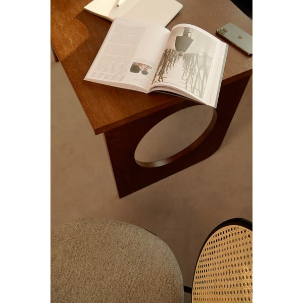 Hnedý písací stôl Woodman Bau-image-4