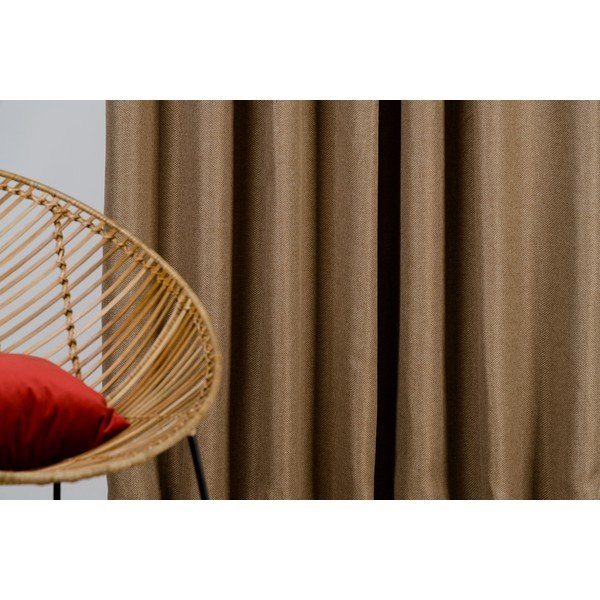 Hnedý záves 140x260 cm Avalon – Mendola Fabrics-image-3