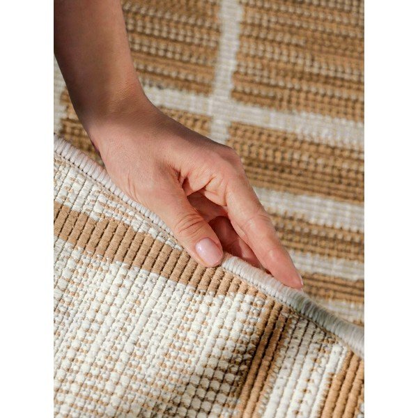 Krémovobiely/v prírodnej farbe okrúhly vnútorný a vonkajší koberec ø 200 cm Haringey Crouch – Ted Baker-image-2