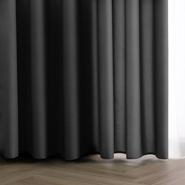 Antracitový dimout záves 140x250 cm Carli – Restilo-image-1