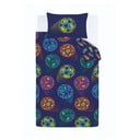 Modré detské obliečky na dvojlôžko 200x200 cm Bright Football – Catherine Lansfield