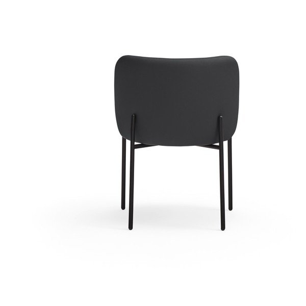 Čierne čalúnené jedálenské kreslá v súprave 2 ks Mogi – Teulat-image-2