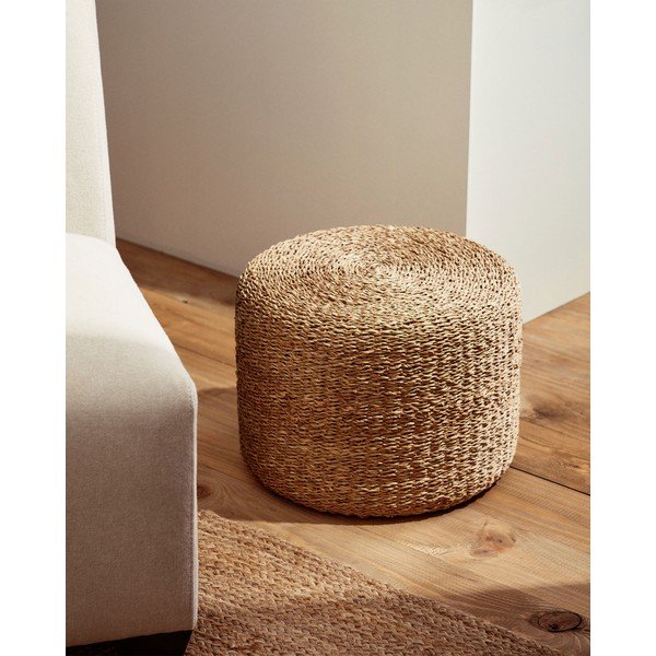 Taburet v prírodnej farbe Someina – Kave Home-image-1