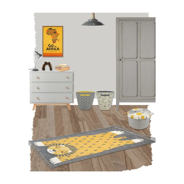 Detský ručne potlačený koberec Nattiot Baba, 110 x 170 cm-image-2