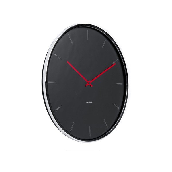 Čierne hodiny Present Time Thin-image-1